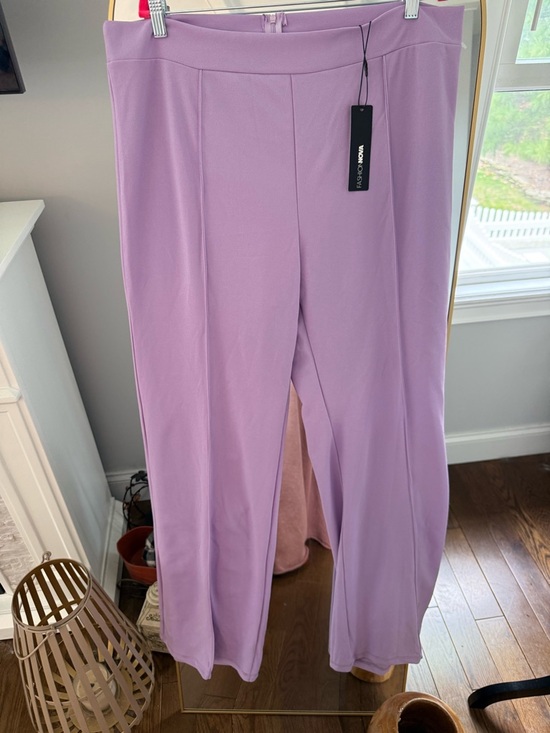 Fashion Nova Pants - Fashion Nova Lavender Wide-Leg Pants 3X BNWT